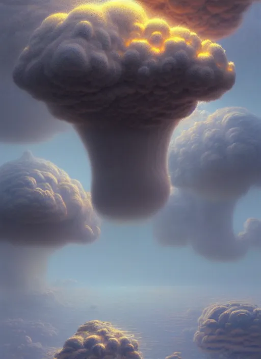 Prompt: a hyper - detailed 3 d render of venusian cloud farming, surrealism!!!!! surreal concept art, lifelike, photorealistic, digital painting, aesthetic, smooth, sharp focus, artstation hd, by greg rutkowski, bruce pennington, valentina remenar and asher duran,