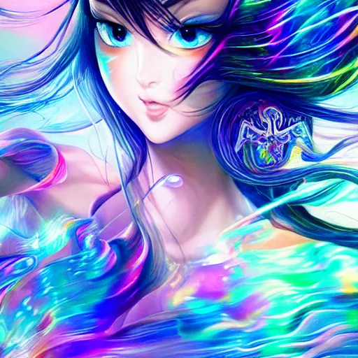 Image similar to audio shatter princess, ultra detailed painting at 1 6 k resolution and epic visuals. epically beautiful image. amazing effect, image looks crazily crisp as far as it's visual fidelity goes, absolutely outstanding. vivid clarity. ultra. iridescent. mind - breaking. mega - beautiful pencil shadowing. beautiful face. ultra high definition, range murata and artgerm