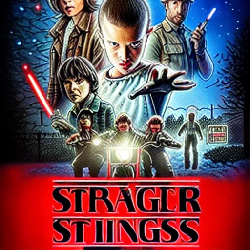 Prompt: stranger things but it's star wars