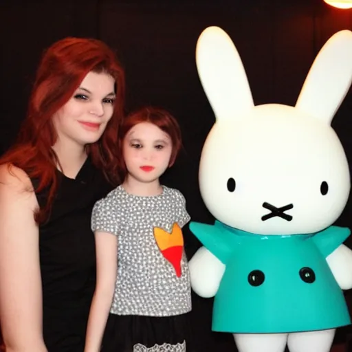 Image similar to Gerard Way meeting Miffy-Miffy Bon-Bon the Bunny Girl