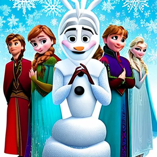 disney frozen 3 poster, Stable Diffusion