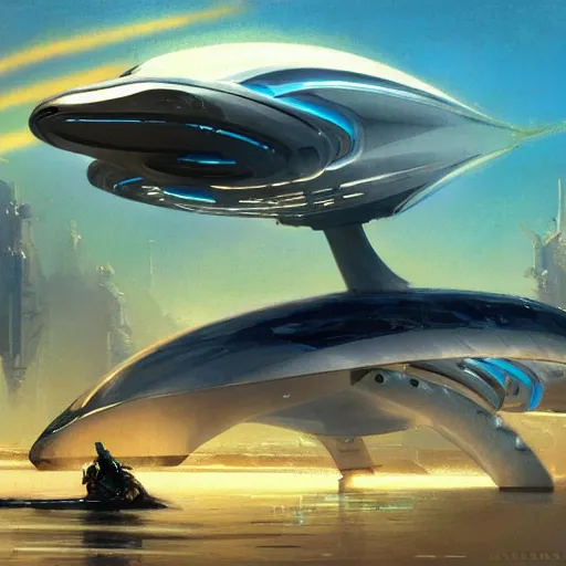 Image similar to robotic cyborg - orca submarine concept art by john berkey, futuristic, sci - fi, science ficiton, digital art trending on artstation