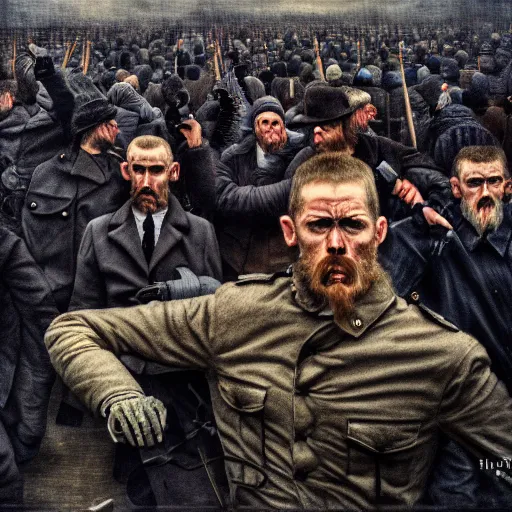Image similar to january 6 insurrection by jan svankmejer, hyperrealistic, aesthetic, masterpiece