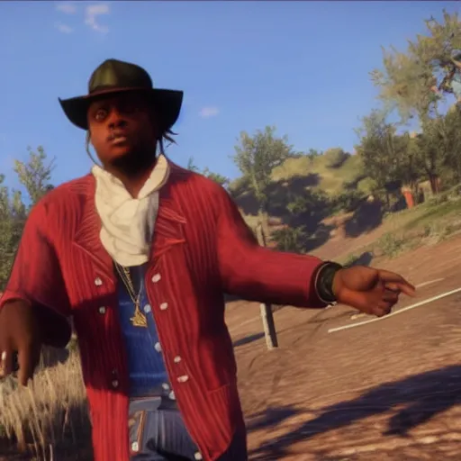 Prompt: Juice wrld In red dead redemption 2 4K detail