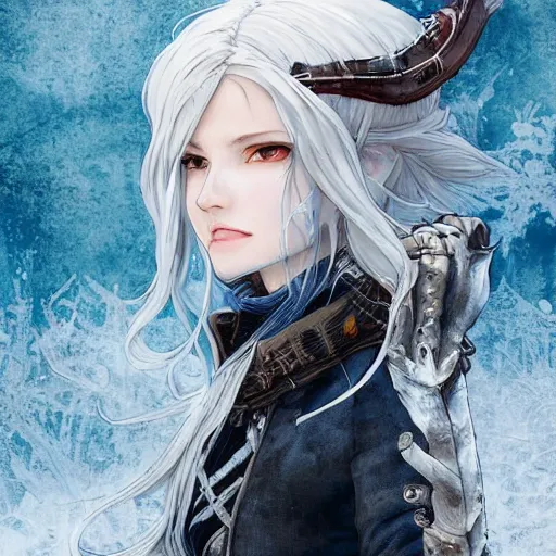 V from Devil May Cry as an elf, wearing daedric, Stable Diffusion