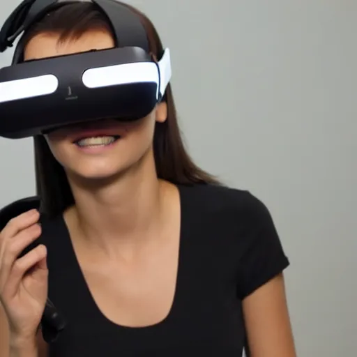 Image similar to next generation vr headset, futuristic