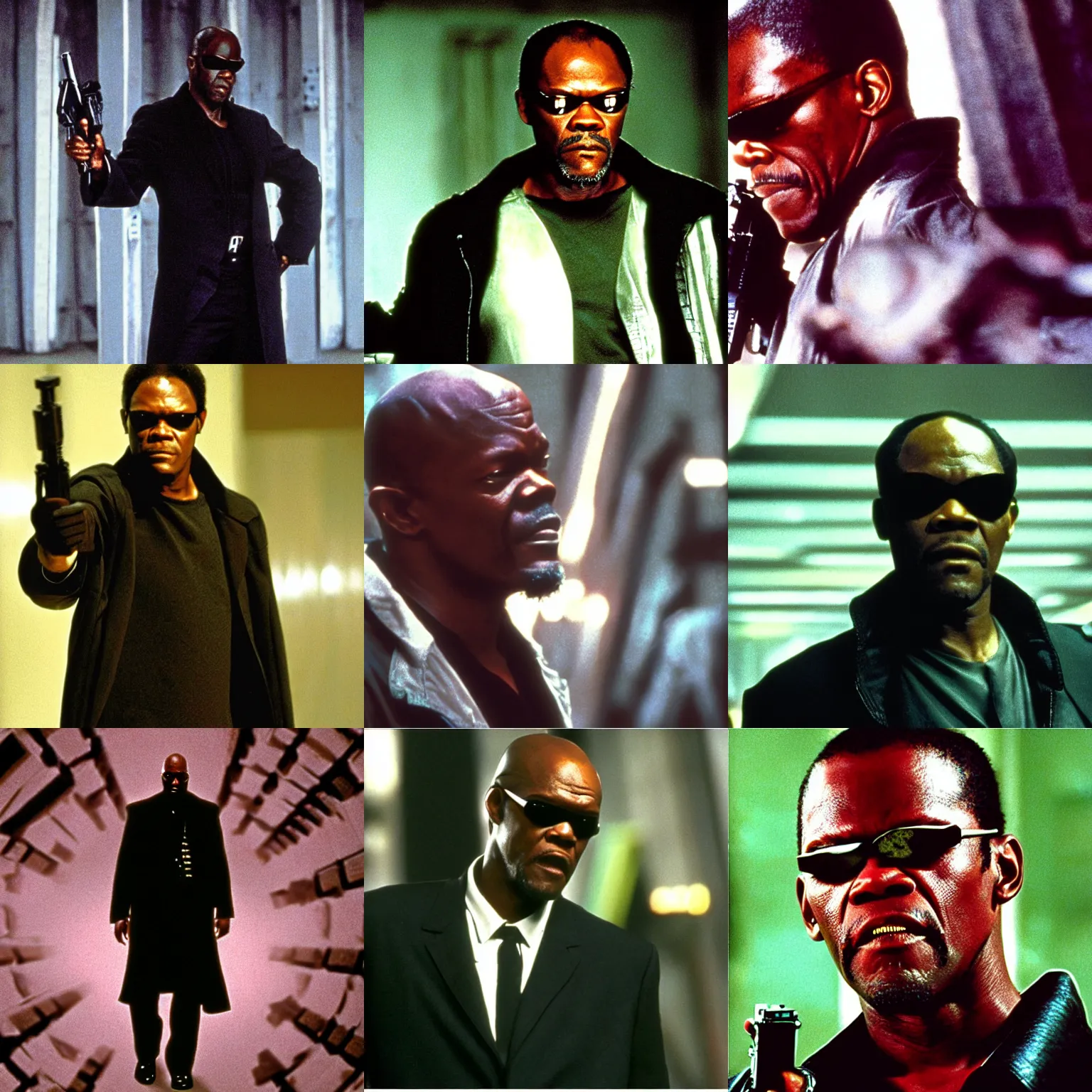 Prompt: ' samuel l. jackson'as'neo'in'the matrix '.