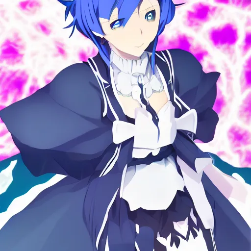 Image similar to rem from re : zero, anime, digital art