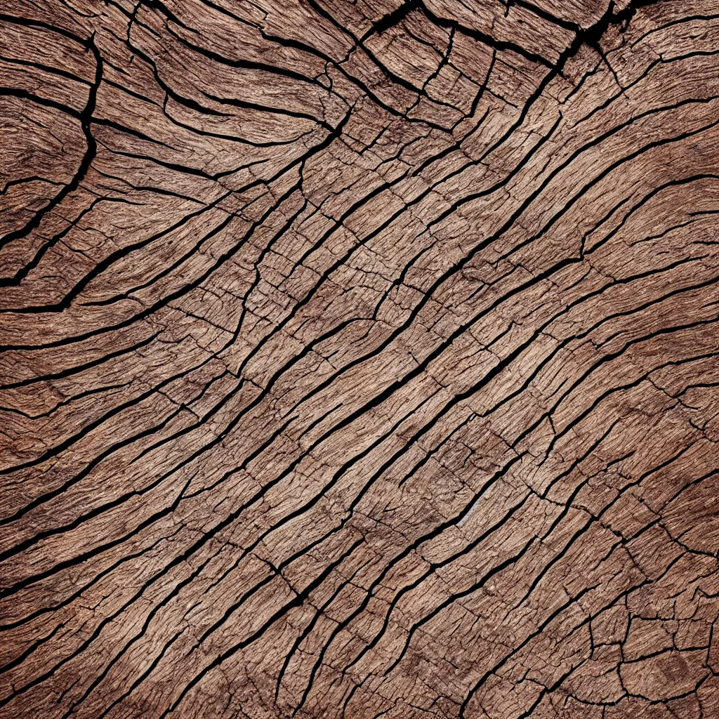 Image similar to old wood wrinkled surface texture, mountain terrain photo from above