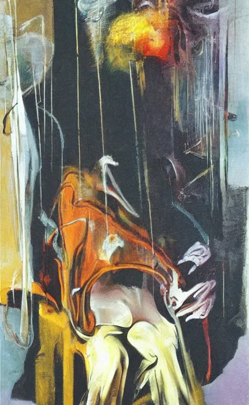 Image similar to amazing painting by francis bacon