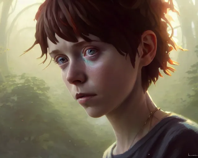 Prompt: highly detailed portrait of sophia lillis, in life is strange, stephen bliss, unreal engine, fantasy art by greg rutkowski, loish, rhads, ferdinand knab, makoto shinkai and lois van baarle, ilya kuvshinov, rossdraws, tom bagshaw, global illumination, radiant light, detailed and intricate environment