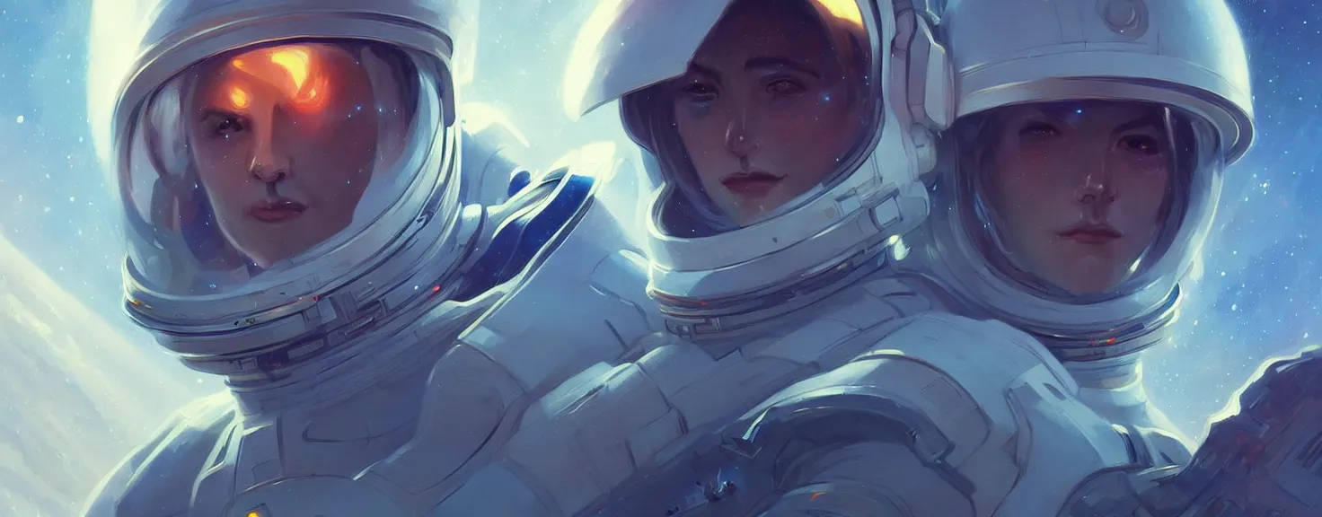 Prompt: Spaceman in space futuristic portrait, highly detailed, digital painting, artstation, concept art, smooth, sharp focus, illustration, art by artgerm and greg rutkowski and alphonse mucha