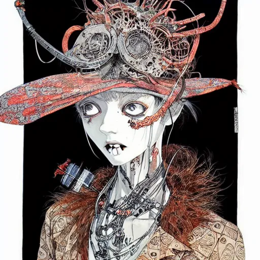 Prompt: prompt : portrait painted in ian mcque style drawn by vania zouravliov and takato yamamoto, inspired by voodoo, intricate acrylic gouache painting, high detail, sharp high detail, manga and anime 2 0 0 0