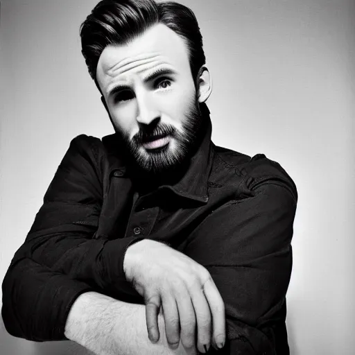 Image similar to Ansel Adams photograph of Chris Evans