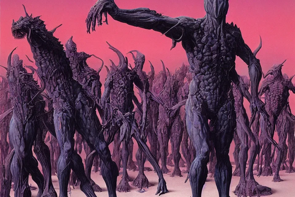 Prompt: righteousness, wayne barlowe.