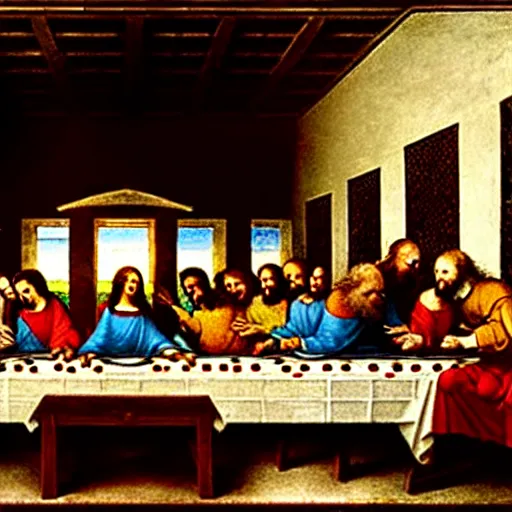 Image similar to the last supper by leonardo da vinci