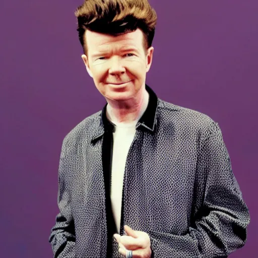 Prompt: Rick Astley giving you up