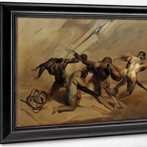 Image similar to cyborgs by theodore gericault