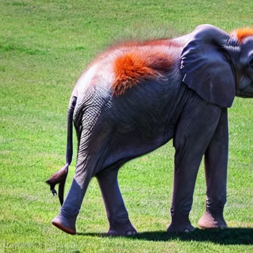 Image similar to half elephant half fox