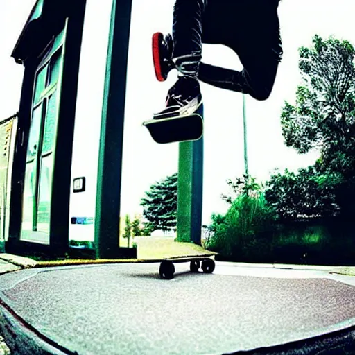 Prompt: “ skate on the concrete antigravity ”