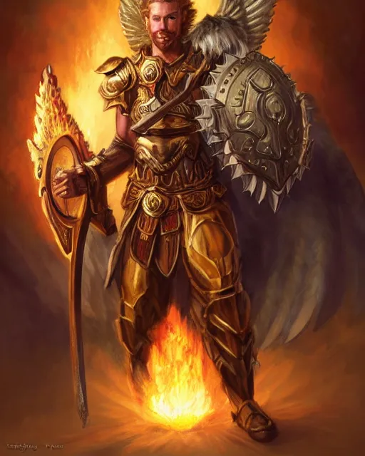 mtg character portrait of a brawny male leonin knight | Stable ...