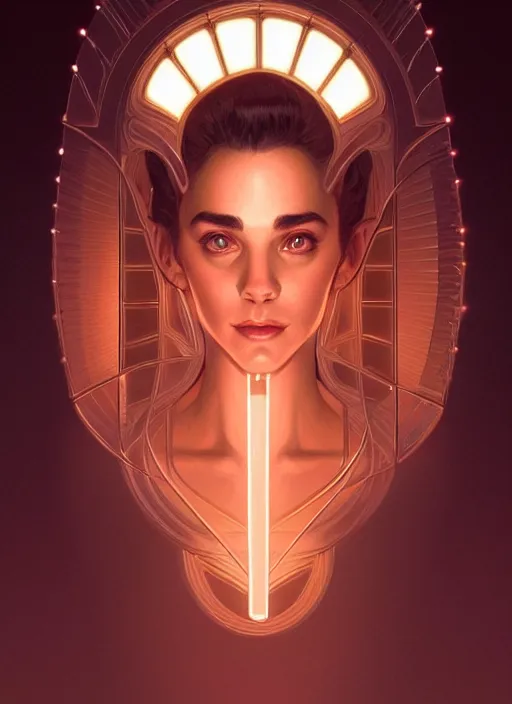 Image similar to symmetry!! portrait of seinfeld, glowing lights!! intricate, elegant, highly detailed, digital painting, artstation, concept art, smooth, sharp focus, illustration, art by artgerm and greg rutkowski and alphonse mucha