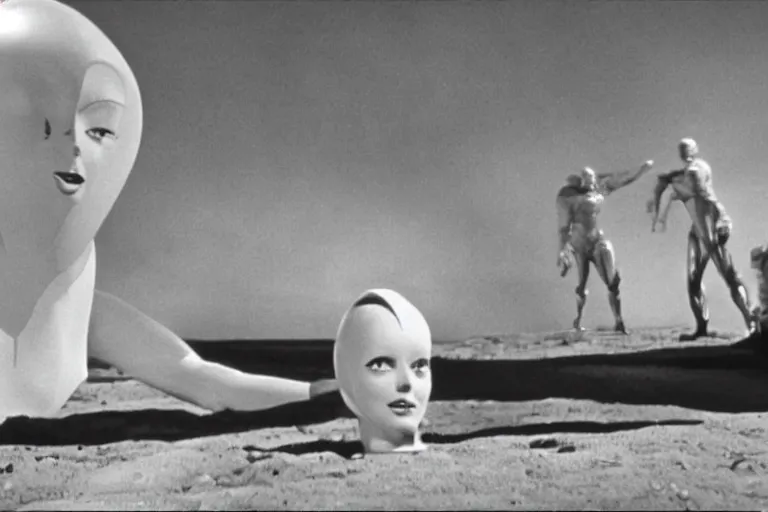Image similar to movie still from the day the earth stood still, 1 9 5 1