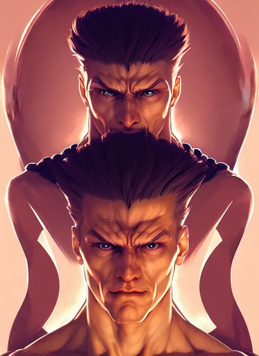 Image similar to symmetry!! portrait of guile, street fighter iv, global illumination!! intricate, elegant, highly detailed, digital painting, artstation, concept art, smooth, sharp focus, illustration, art by artgerm and greg rutkowski and alphonse mucha