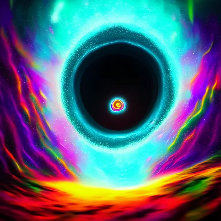 Image similar to psychedelic disco that can ’ t escape vortex black hole 4 k award winning digital art by anato finnstark