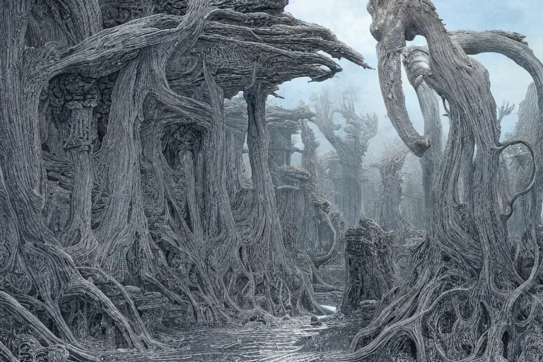 Prompt: intricate, 3 d, borehole, style by caspar david friedrich and wayne barlowe and ted nasmith.