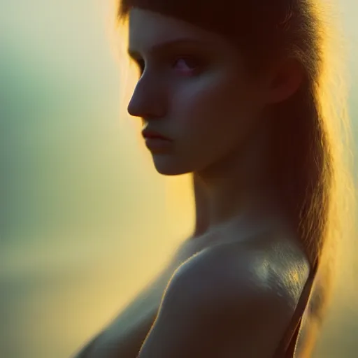 Image similar to photographic portrait of a stunningly beautiful emo female in soft dreamy light at sunset, contemporary fashion shoot, by edward robert hughes, annie leibovitz and steve mccurry, david lazar, jimmy nelsson, breathtaking, 8 k resolution, extremely detailed, beautiful, establishing shot, artistic, hyperrealistic, beautiful face, octane render