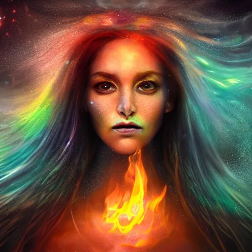 Prompt: goddess portrait ,drawn in water ,fire,smoke,hyper realistic,photo real, concept art, nebulas trail as she moves highly detailed, hdri, 4k -