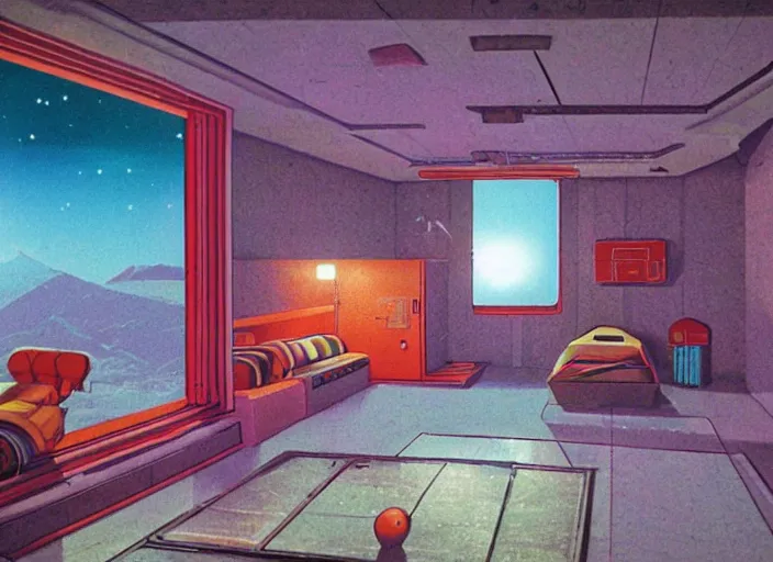 Prompt: a bedroom by angus mckie