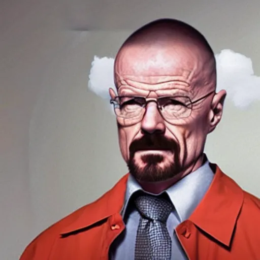 Prompt: walter white wearing cat ears,