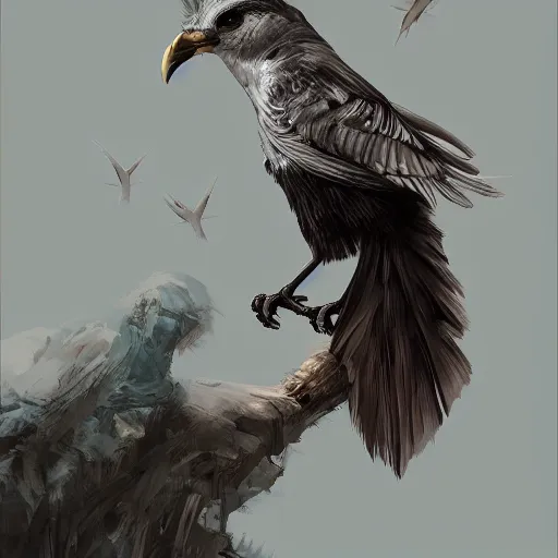 Prompt: the god of birds, artstation