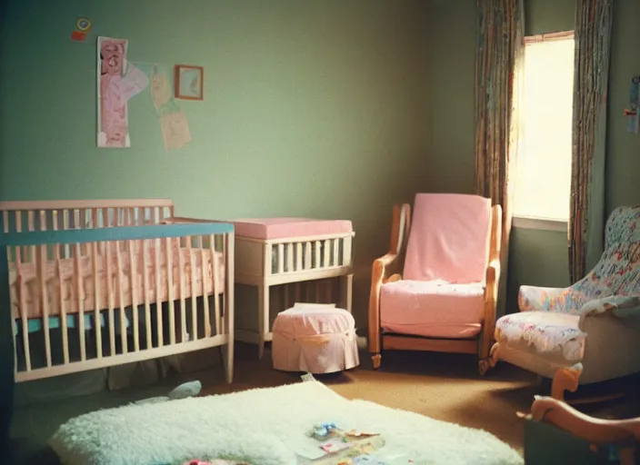 Image similar to a nursery!!, every bed has a baby cake!! inside, portra 4 0 0 stock, surreal