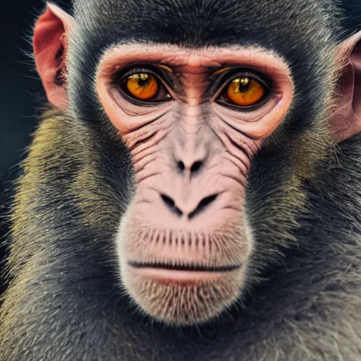 Image similar to monkey portrait