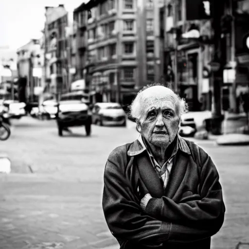 Image similar to portrait joseph quinn in the street, photojournalism, 5 0 mm, street photography