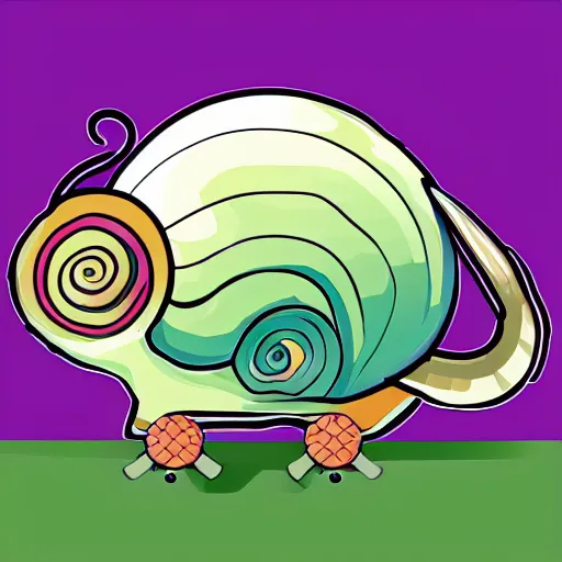 Prompt: snail vector