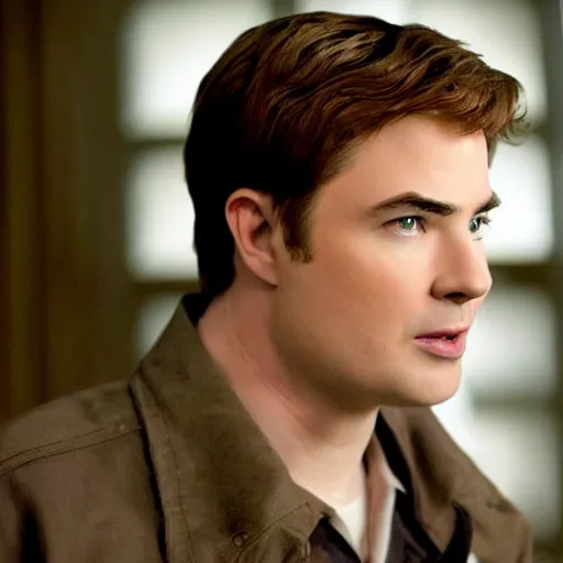 Image similar to A still of Seth MacFarlane as Carlisle Cullen in Twilight (2008), golden eyes