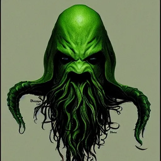 Prompt: christian bale as cthulu