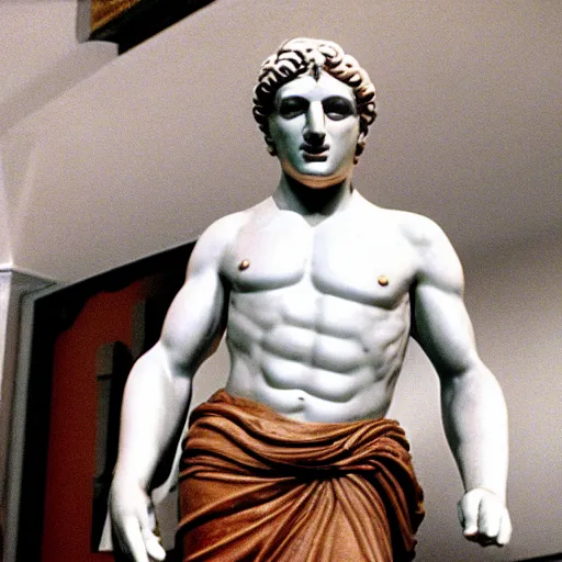 Image similar to greek statue of Roman Emperor in American Psycho (1999)