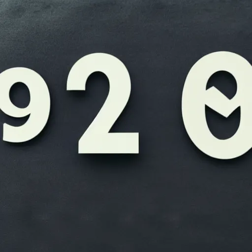 Prompt: A sign with black text that reads Number 9