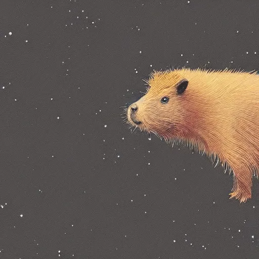 Image similar to “interstellar Capybara”