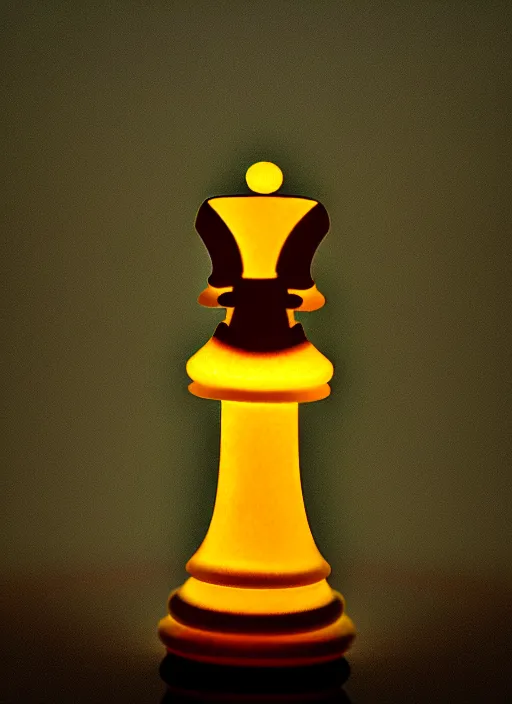 Image similar to ( queen chess piece by jonathan monk, bioluminescent, sharp focus, photorealism, soft diffuse autumn lights, some sun light ray, dark room wall, canon 5 d 5 0 mm lens