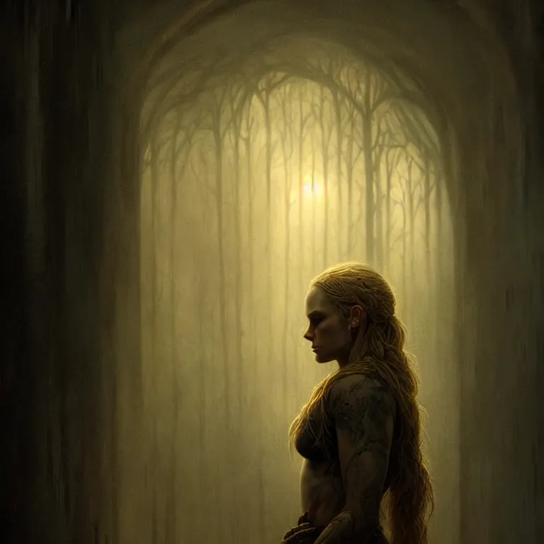 Prompt: epic professional digital art lindsay mann, moderate atmospheric lighting, painted, intricate, detailed, foreboding, by leesha hannigan, wayne haag, reyna rochin, ignacio fernandez rios,, epic, stunning, gorgeous, much wow, cinematic, masterpiece.