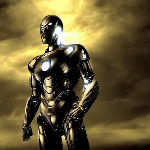 Prompt: movie still of man super hero cyborg, cinematic composition, cinematic light, by yoshikata amano