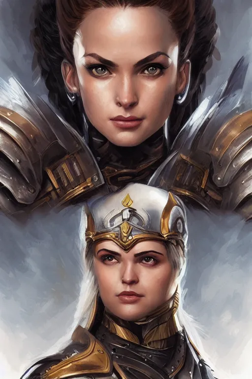 Image similar to amazon valkyrie athena, d & d, fantasy, portrait, highly detailed, headshot, digital painting, trending on artstation, concept art, sharp focus, illustration, art by artgerm and greg rutkowski and magali villeneuve