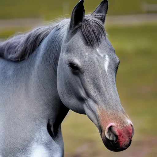 Image similar to a horse with a dolphin head