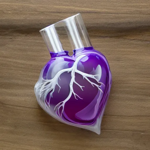 clear blown glass anatomical heart | Stable Diffusion | OpenArt